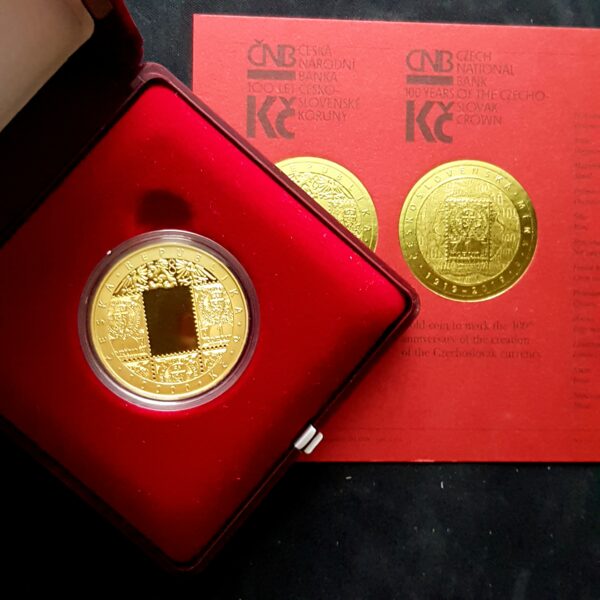 1 OZ 10 000 Kč - 2019 - Zavedení československé měny - PROOF