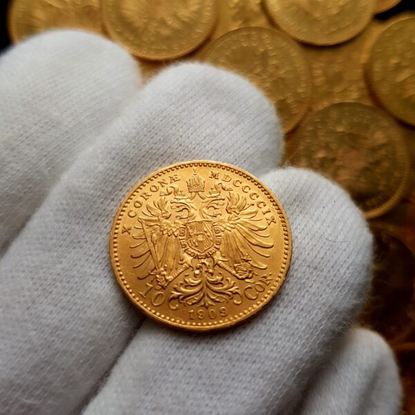 Rakouská 10 Koruna 1909 BZ Schwartz - Image 2