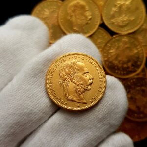 8 Zlatník/20 Frank 1886, František Josef I.