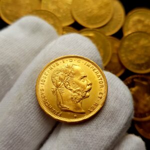 8 Zlatník/20 Frank 1888, František Josef I.