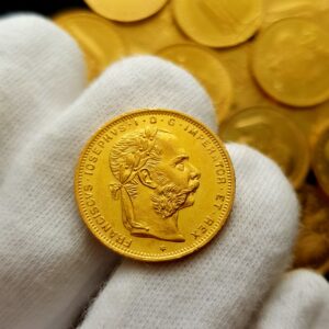 8 Zlatník/20 Frank 1889, František Josef I.
