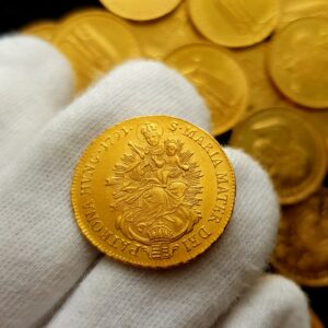 Velmi vzácný uherský Dukát 1791, Leopold II. S. Maria