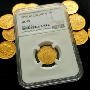 Uherská 10 Koruna 1896 KB, MS 63, exkluzivní stav!